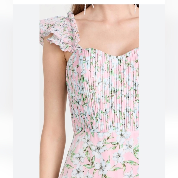 Nwt Amur Grady combo pleated dress size 4 - Picture 9 of 17